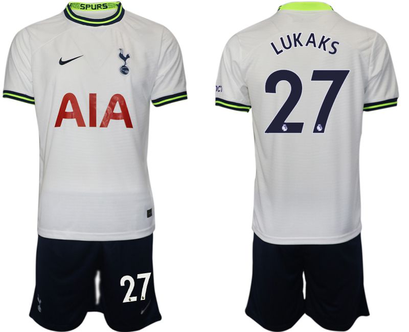 Men 2022-2023 Club Tottenham Hotspur home white #27 Soccer Jersey